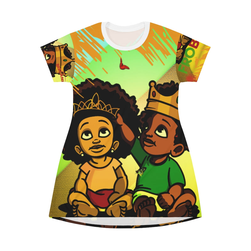 cartoon print t shirt dress Unique Graphic Women's T-shirt Dresses